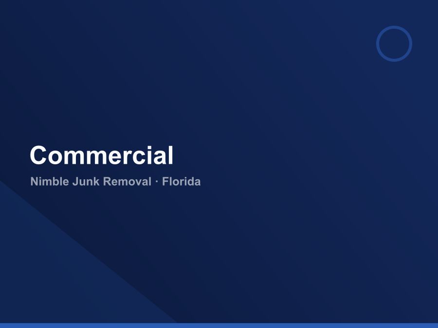Commercial junk removal for Florida businesses