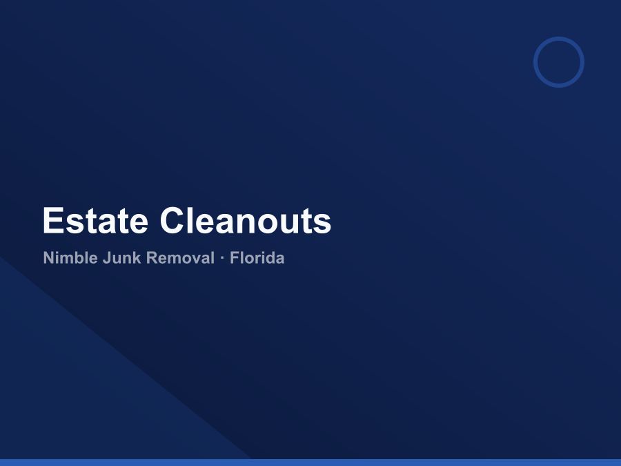 Full estate cleanout service