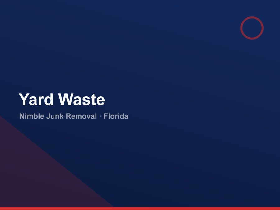 Yard waste and storm debris removal